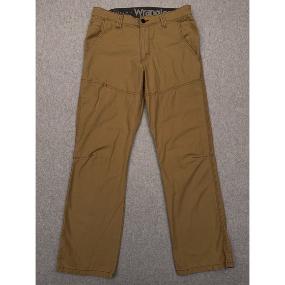 Wrangler ATG Cliff Side Utility Pants Men's‎ 30x29 Brown Stretch Hiking Outdoors - Picture 1 of 7